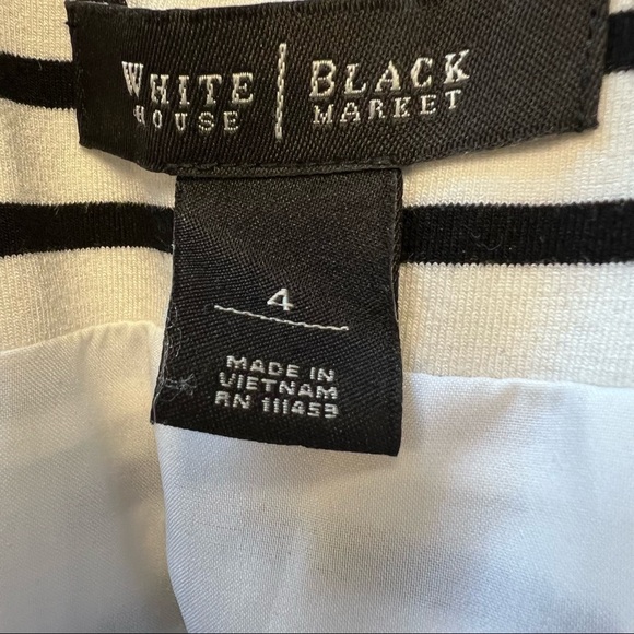 White House Black Market striped skirt fully lined. Slit in back. Size 4 - Picture 7 of 8